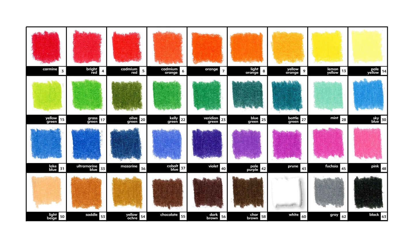 With 36 Lead Colored Pencil Set